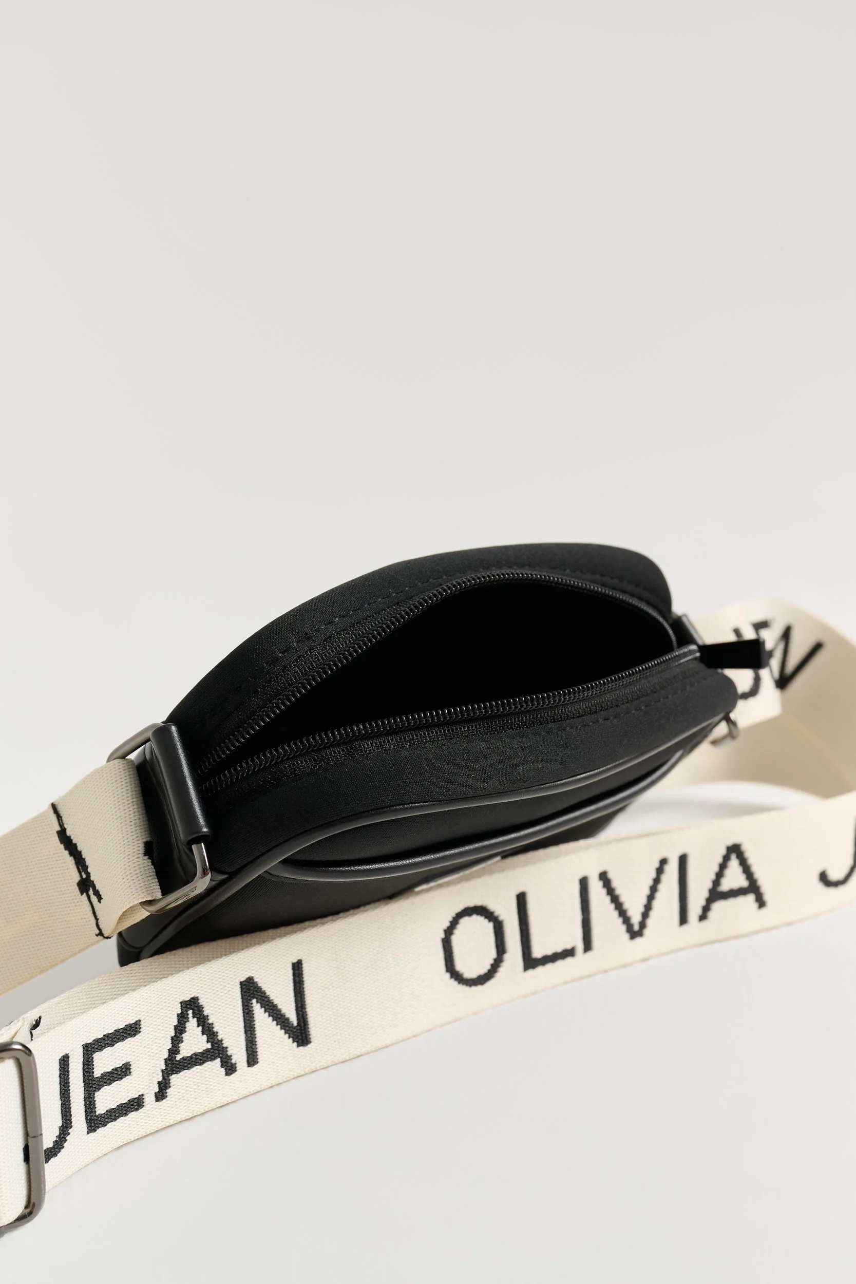 Freya (Black) Neoprene Crossbody Bag - Image 3