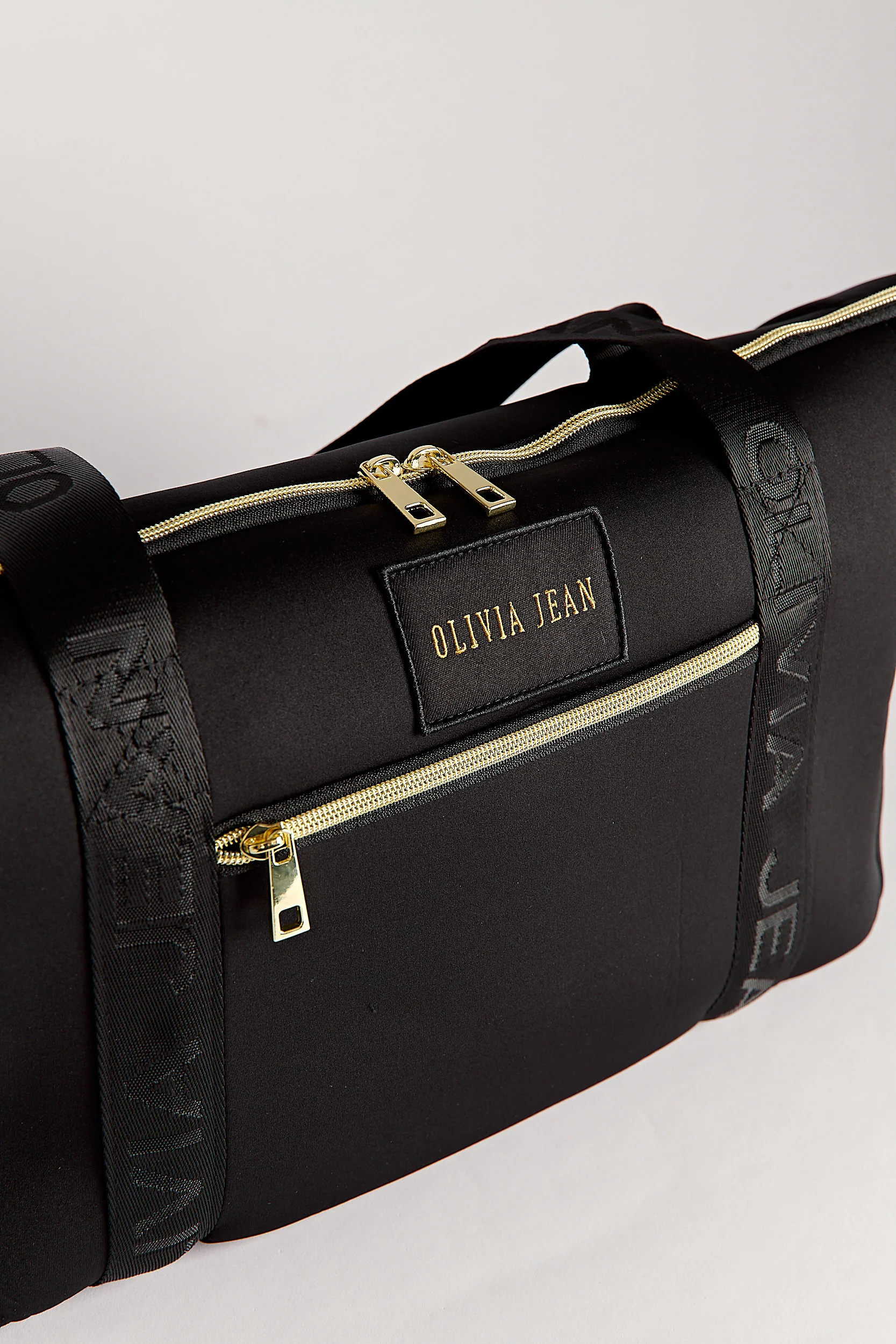 Level Up (Black) Weekender Neoprene Bag- With Zip Closure - Image 4
