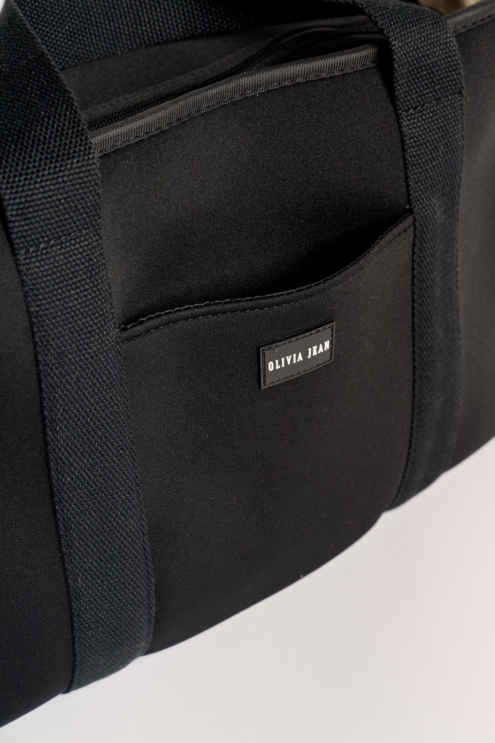 Rover (Black) Medium Neoprene Tote - With Zip Closure - Image 4
