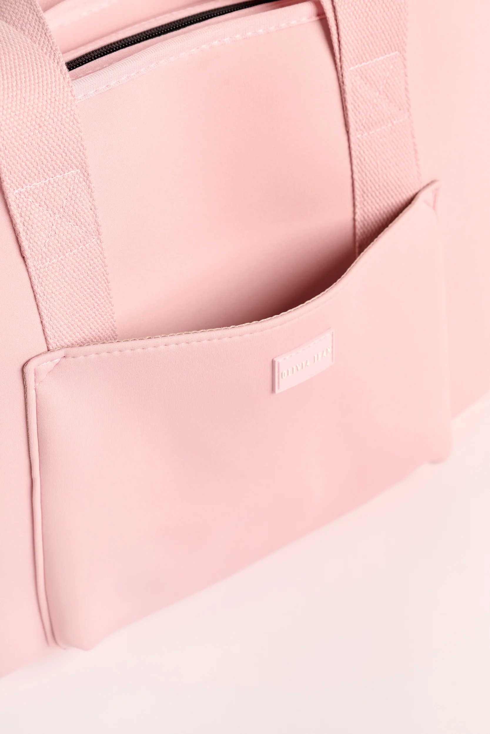 Rover (Blush) Large Neoprene Tote - With Zip Closure - Image 3