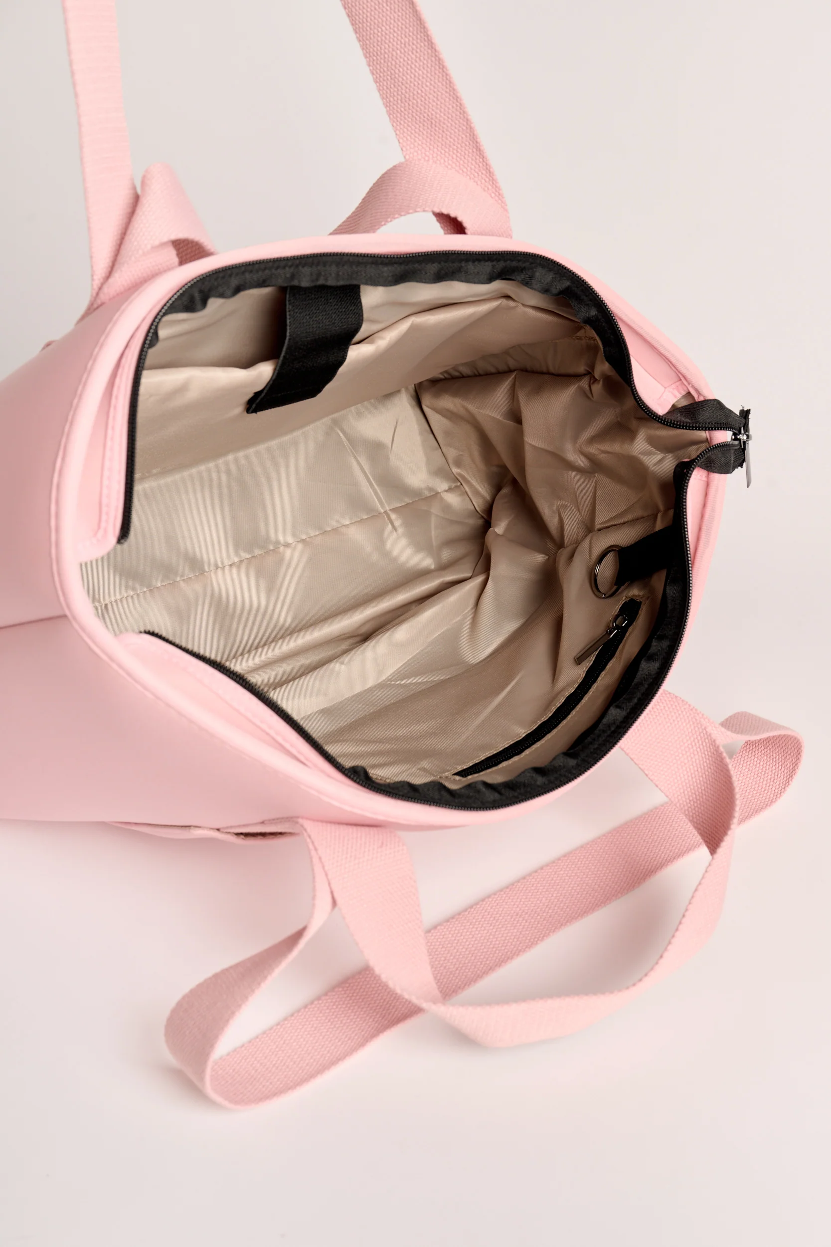 Rover (Blush) Large Neoprene Tote - With Zip Closure - Image 4