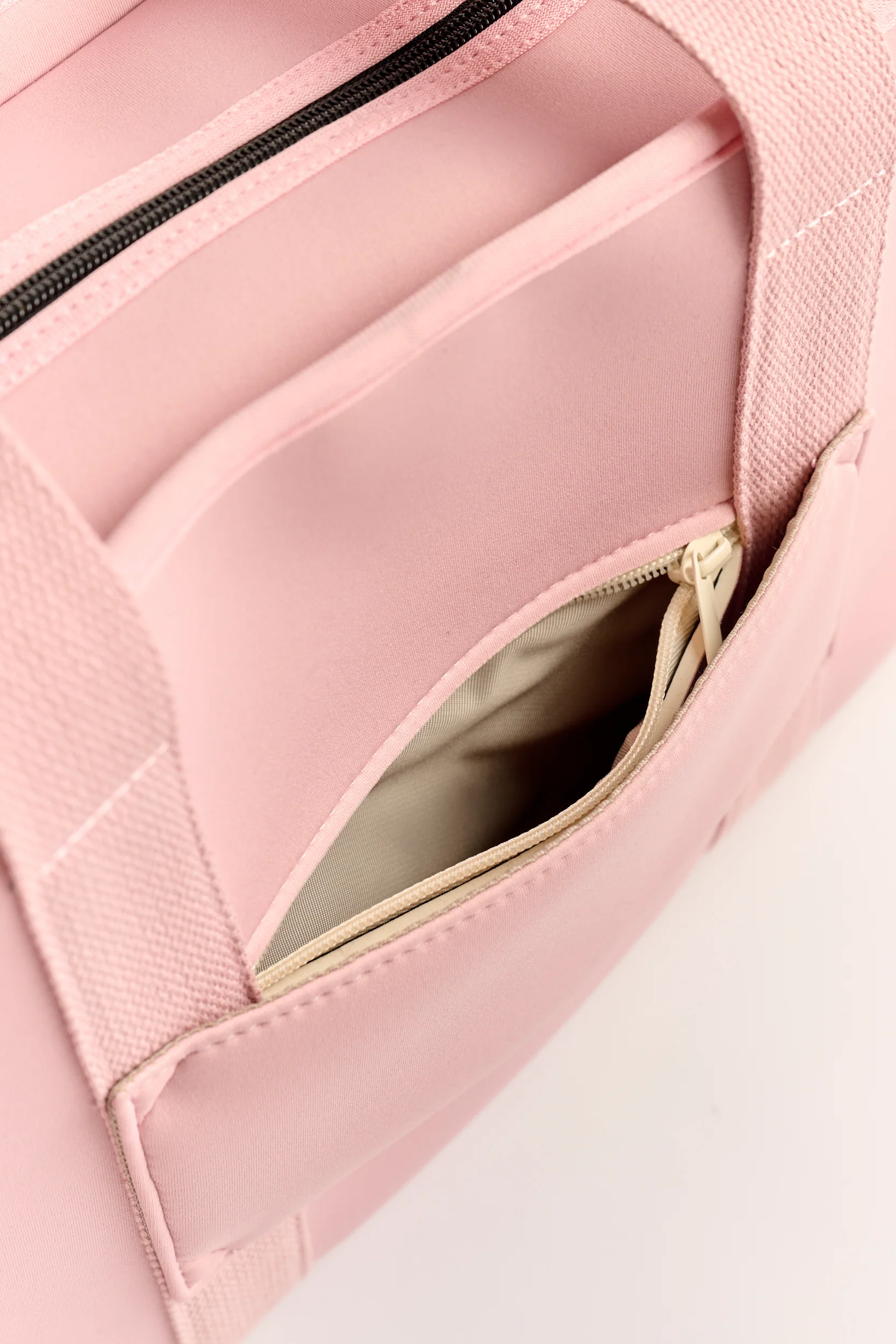 Rover (Blush) Medium Neoprene Tote - With Zip Closure - Image 5