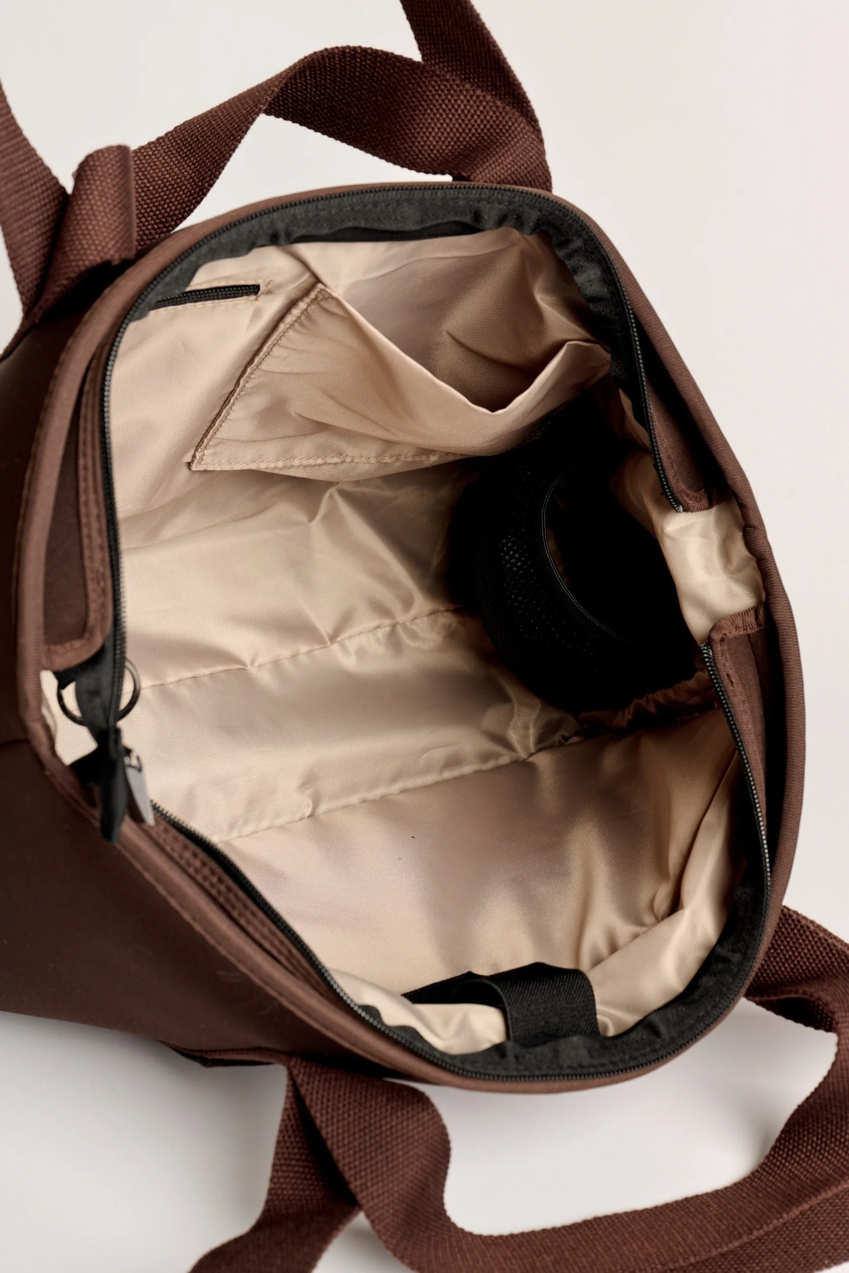 Rover (Chocolate) Large Neoprene Tote - With Zip Closure - Image 3