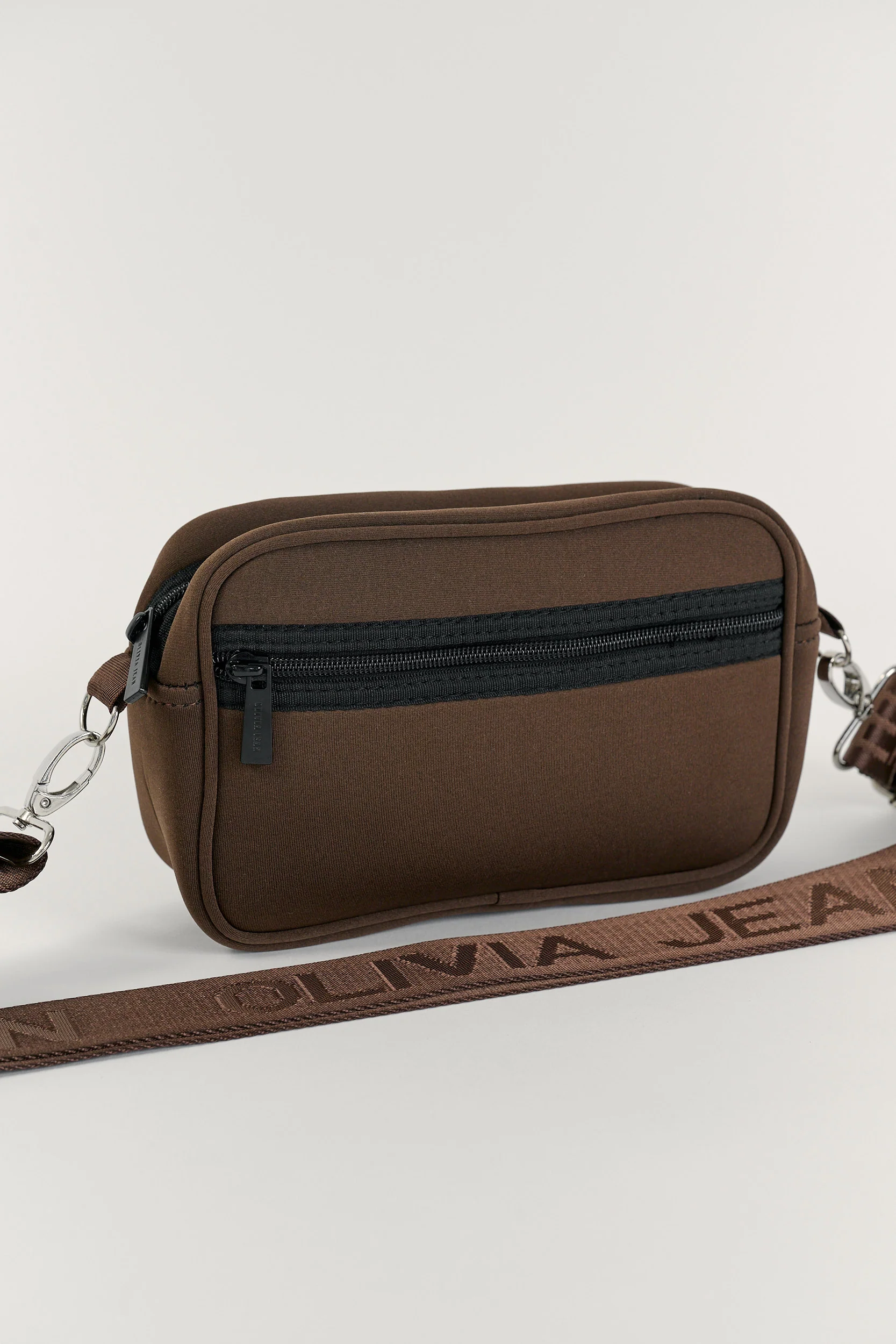 Serene (Brown) Neoprene Crossbody Bag - Image 3